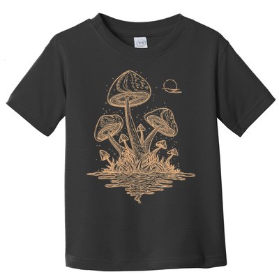 Goblincore Cottagecore Mushrooms Fungi Aesthetic Toddler T-Shirt