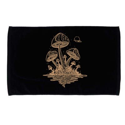 Goblincore Cottagecore Mushrooms Fungi Aesthetic Microfiber Hand Towel