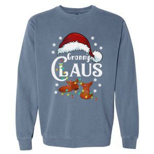 Granny Claus Matching Family Christmas Pajamas Xmas Santa Co Gift Garment-Dyed Sweatshirt