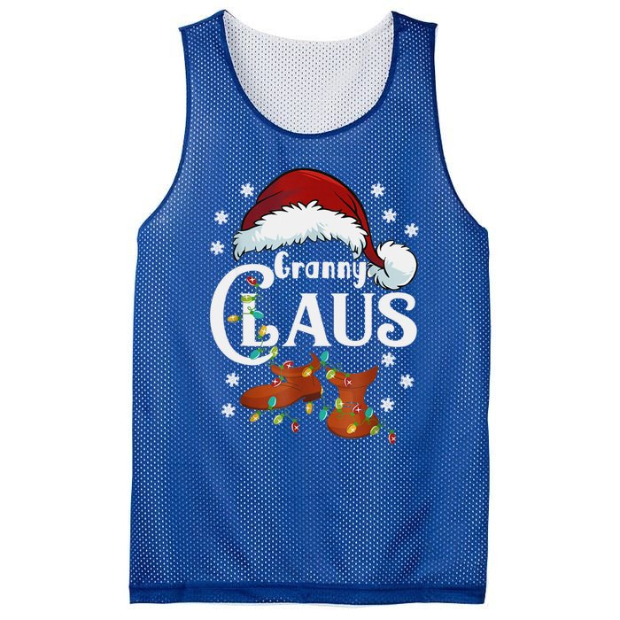 Granny Claus Matching Family Christmas Pajamas Xmas Santa Co Gift Mesh Reversible Basketball Jersey Tank