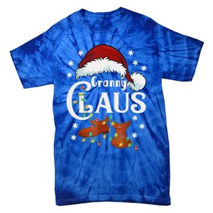 Granny Claus Matching Family Christmas Pajamas Xmas Santa Co Gift Tie-Dye T-Shirt