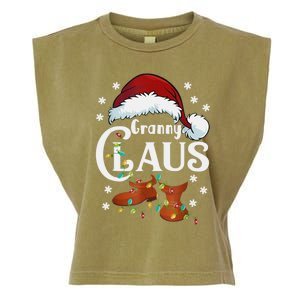 Granny Claus Matching Family Christmas Pajamas Xmas Santa Co Gift Garment-Dyed Women's Muscle Tee