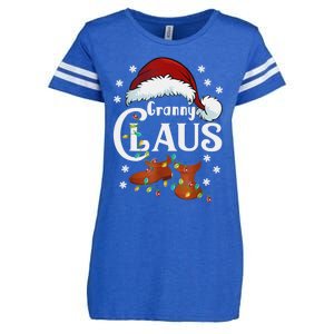 Granny Claus Matching Family Christmas Pajamas Xmas Santa Co Gift Enza Ladies Jersey Football T-Shirt