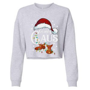 Granny Claus Matching Family Christmas Pajamas Xmas Santa Co Gift Cropped Pullover Crew