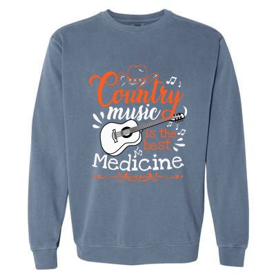 Guitar Country Music Lover Garment-Dyed Sweatshirt