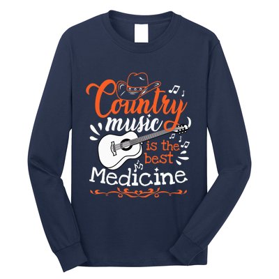 Guitar Country Music Lover Long Sleeve Shirt