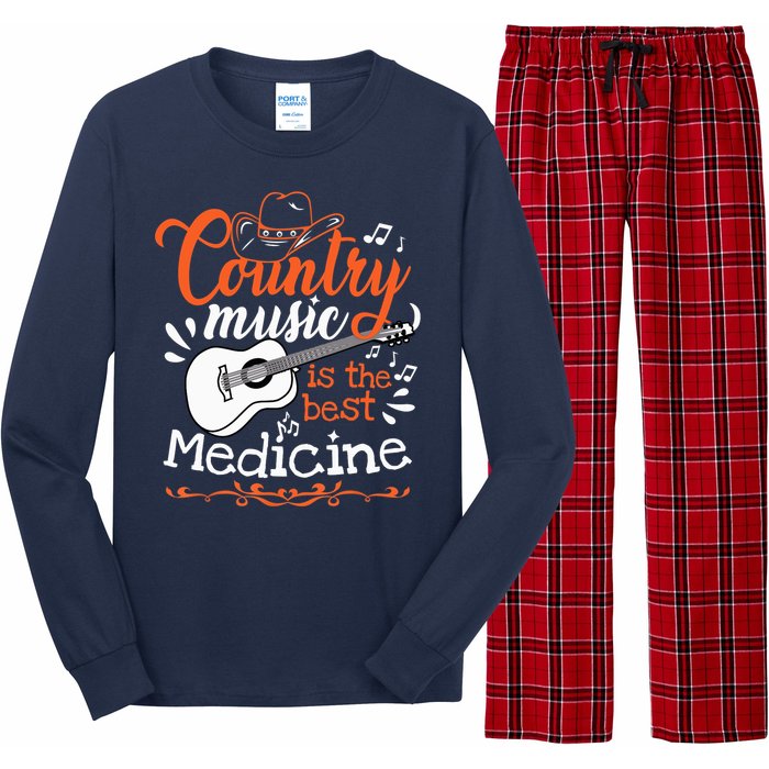 Guitar Country Music Lover Long Sleeve Pajama Set