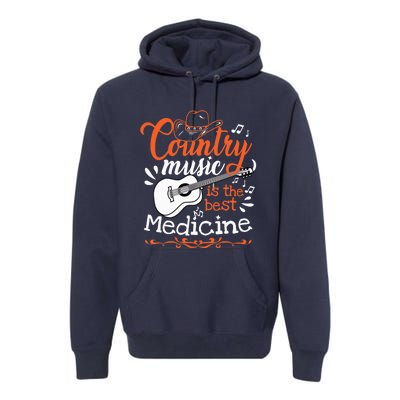 Guitar Country Music Lover Premium Hoodie