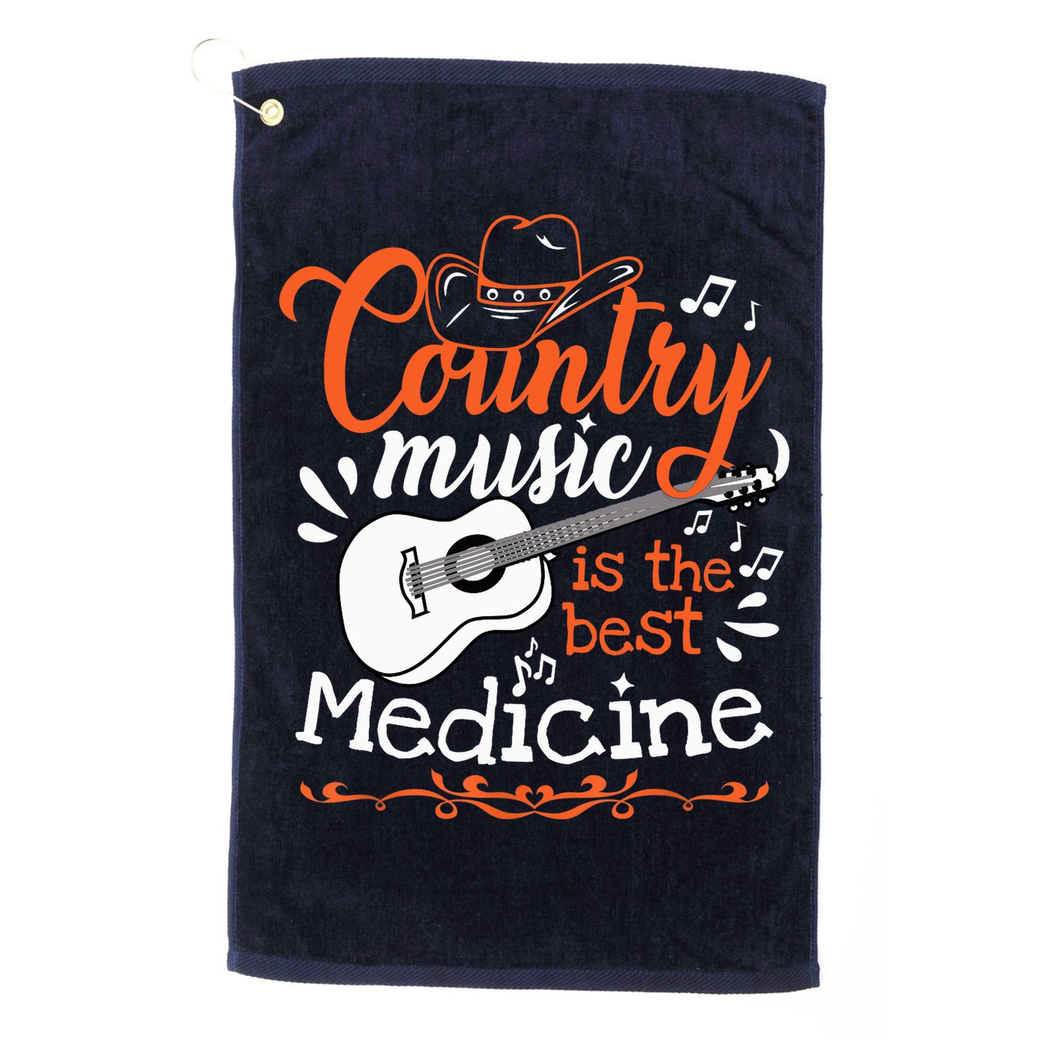 Guitar Country Music Lover Golf Towel