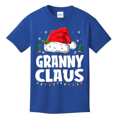 Granny Claus Matching Group Xmas Family Christmas Pajama Meaningful Gift Kids T-Shirt