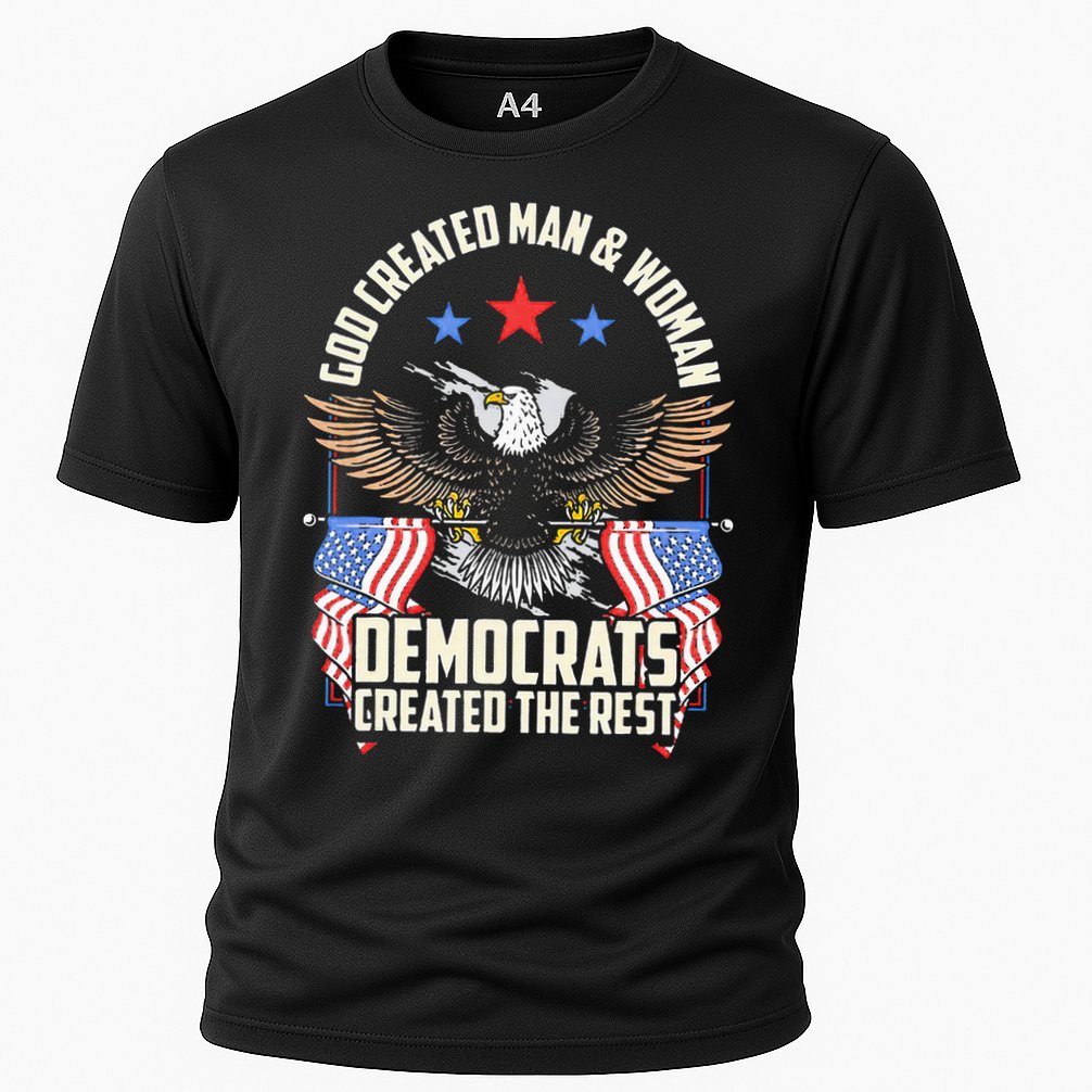 God Created Man And Woman Democrats Created The Rest Performance Shirt