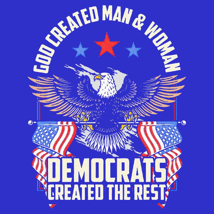 God Created Man And Woman Democrats Created The Rest Tall T-Shirt