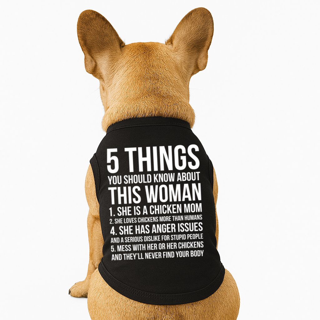 Gardening Chicken Mom 5 Things You Should Know Farmer Gift Doggie Tank