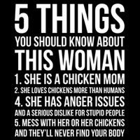 Gardening Chicken Mom 5 Things You Should Know Farmer Gift Doggie Tank