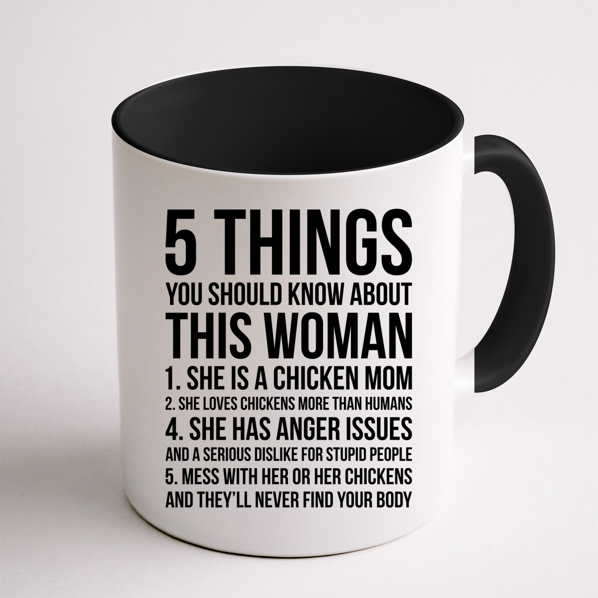 Gardening Chicken Mom 5 Things You Should Know Farmer Gift Mug