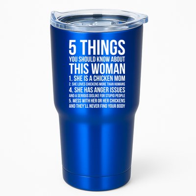 Gardening Chicken Mom 5 Things You Should Know Farmer Gift Tumbler