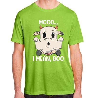 Ghost Cow Moo I Mean Boo Costume Halloween Gift Adult ChromaSoft Performance T-Shirt