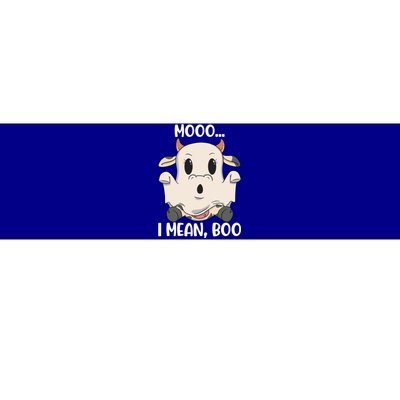 Ghost Cow Moo I Mean Boo Costume Halloween Gift Bumper Sticker