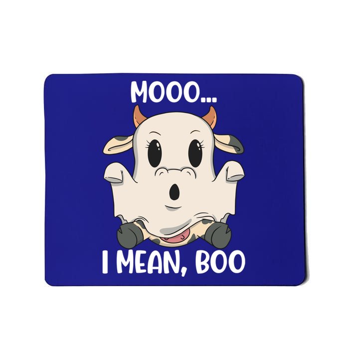 Ghost Cow Moo I Mean Boo Costume Halloween Gift Mousepad