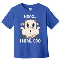 Ghost Cow Moo I Mean Boo Costume Halloween Gift Toddler T-Shirt