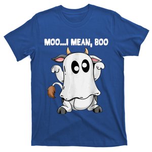 Ghost Cow Moo I Mean Boo Funny Halloween Cow Boo Meaningful Gift T-Shirt