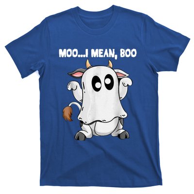 Ghost Cow Moo I Mean Boo Funny Halloween Cow Boo Meaningful Gift T-Shirt