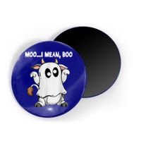 Ghost Cow Moo I Mean Boo Funny Halloween Cow Boo Meaningful Gift Magnet