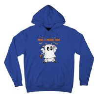 Ghost Cow Moo Mean Boo Pumpkin Moon Halloween Hoodie