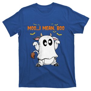 Ghost Cow Moo Mean Boo Pumpkin Moon Halloween T-Shirt