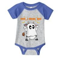 Ghost Cow Moo Mean Boo Pumpkin Moon Halloween Infant Baby Jersey Bodysuit