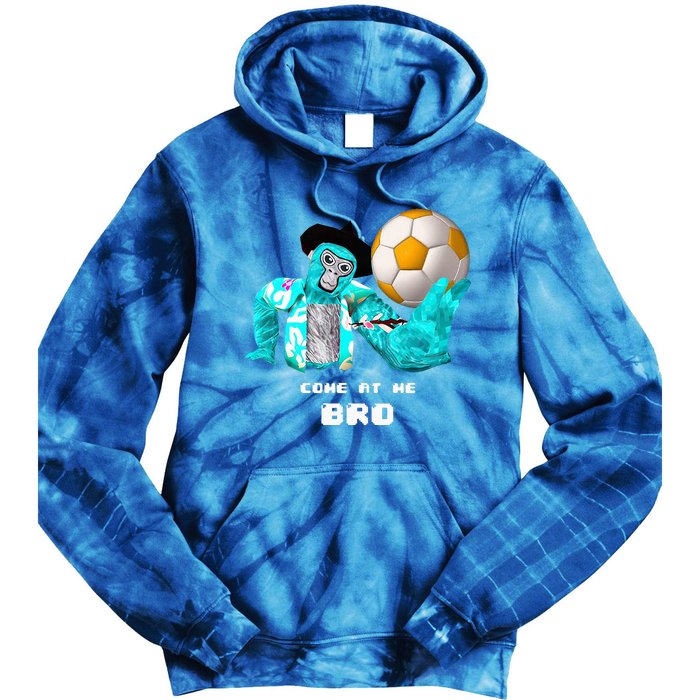 Gorilla Christmas  Monke Tag VR Gamer Tie Dye Hoodie