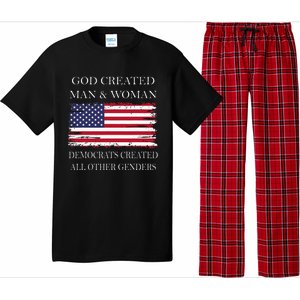 God Created Man & Woman Democrats Created All Other Genders Pajama Set