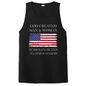 God Created Man & Woman Democrats Created All Other Genders PosiCharge Competitor Tank