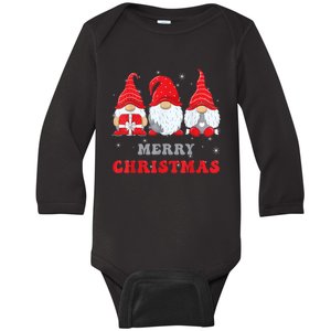 Gnome Christmas Merry Christmas Family Matching Christmas Baby Long Sleeve Bodysuit