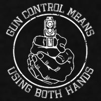 Gun Control Means Using Both Hands Ladies PosiCharge Tri-Blend Wicking Tank