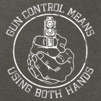 Gun Control Means Using Both Hands Cotton Canvas Backpack