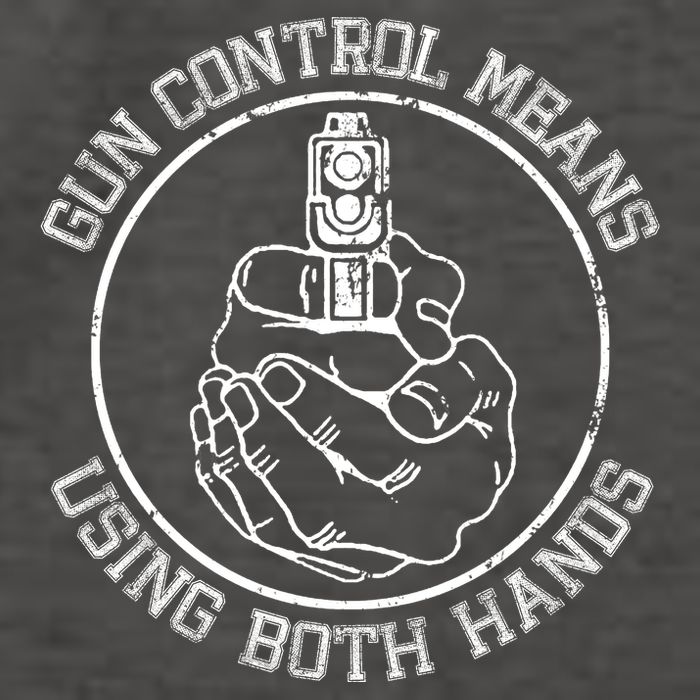 Gun Control Means Using Both Hands Vector Backpack