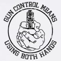 Gun Control Means Using Both Hands Garment-Dyed Sweatshirt