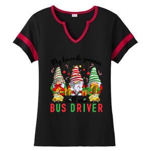 Gnomies Call Me Bus Driver Christmas Bus Driver Xmas Party Cute Gift Ladies Halftime Notch Neck Tee