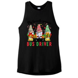 Gnomies Call Me Bus Driver Christmas Bus Driver Xmas Party Cute Gift Ladies PosiCharge Tri-Blend Wicking Tank