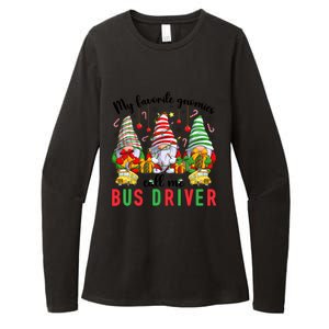 Gnomies Call Me Bus Driver Christmas Bus Driver Xmas Party Cute Gift Womens CVC Long Sleeve Shirt