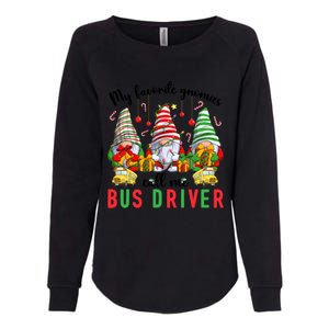 Gnomies Call Me Bus Driver Christmas Bus Driver Xmas Party Cute Gift Womens California Wash Sweatshirt