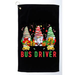 Gnomies Call Me Bus Driver Christmas Bus Driver Xmas Party Cute Gift Platinum Collection Golf Towel