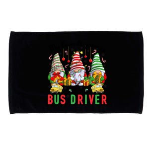 Gnomies Call Me Bus Driver Christmas Bus Driver Xmas Party Cute Gift Microfiber Hand Towel