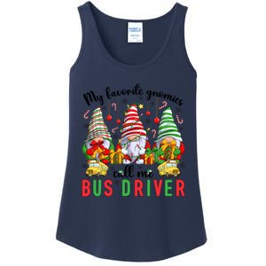 Gnomies Call Me Bus Driver Christmas Bus Driver Xmas Party Cute Gift Ladies Essential Tank