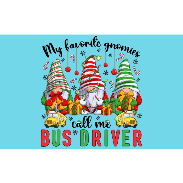 Gnomies Call Me Bus Driver Christmas Bus Driver Xmas Party Cute Gift Bumper Sticker