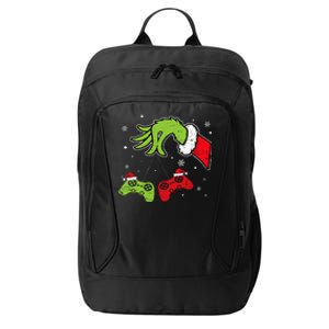 Gaming Christmas Matching Pajamas Funny Gamer City Backpack