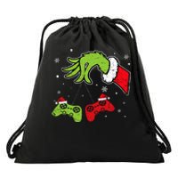 Gaming Christmas Matching Pajamas Funny Gamer Drawstring Bag