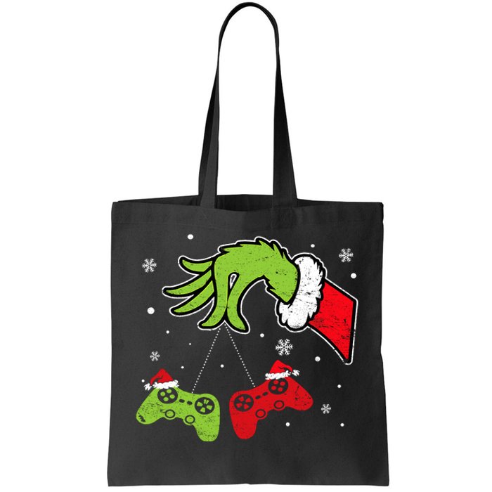 Gaming Christmas Matching Pajamas Funny Gamer Tote Bag