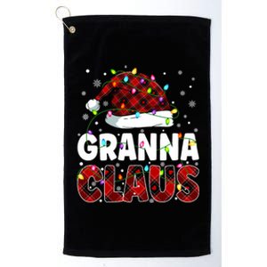 Granna Claus Merry Christmas Santa Hat Family Matching Group Platinum Collection Golf Towel